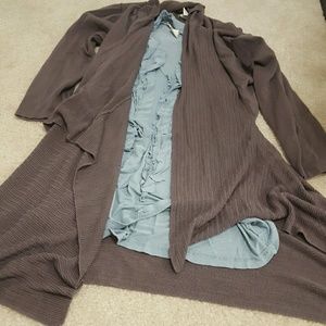 3/4 sleeve length cardigan & matching tank
